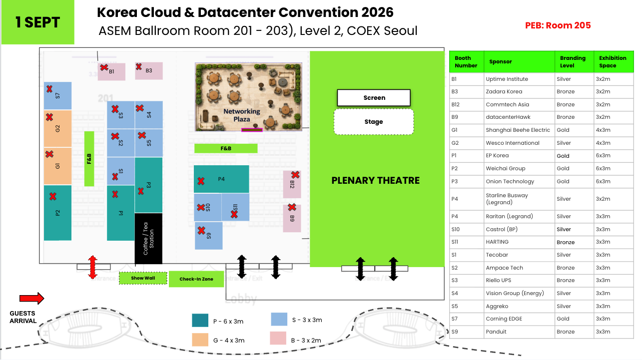 Floor Plan — Korea Cloud & Datacenter Convention 2026